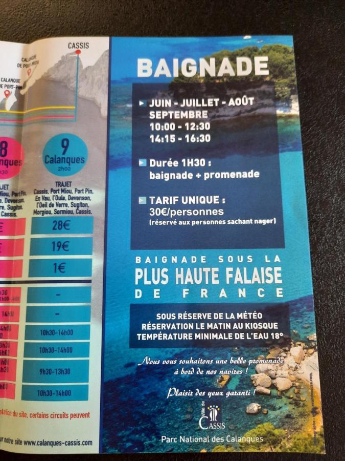 Mon Petit Paradis, Cassis Centre Apt 90 M2, 200 M Mer, Terr Plein Sud, Clim Park Prive Luaran gambar
